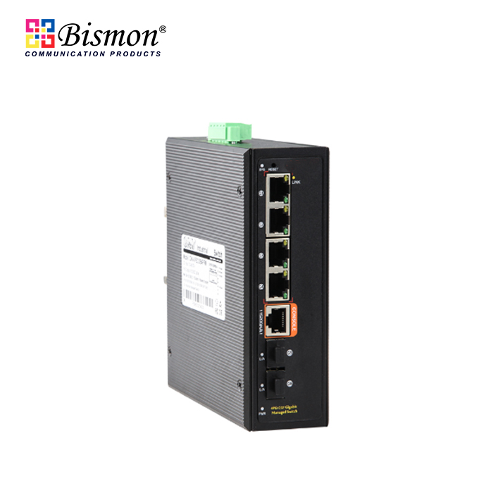 4Port-10-100-1000M-with-2SFP-fiber-Managed-L2-Industrial-Switch